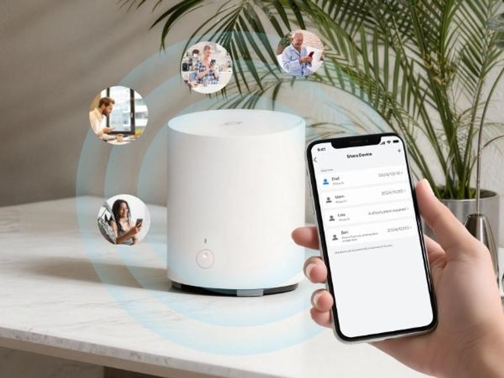 Reolink Home Hub Mini, Drahtlose Sicherheitszentrale, Max. 8 Kameras, Unterstützung bis zu 1TB microSD-Karte, KI-Zusammenfassung, Dualband-WLAN