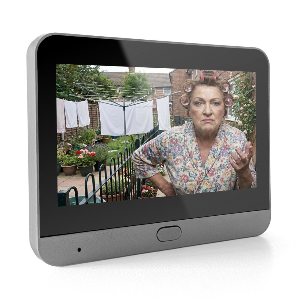 Wizjer Elektroniczny do Drzwi Kamera Full HD WiFi Tuya Detekcja Ruchu PIR