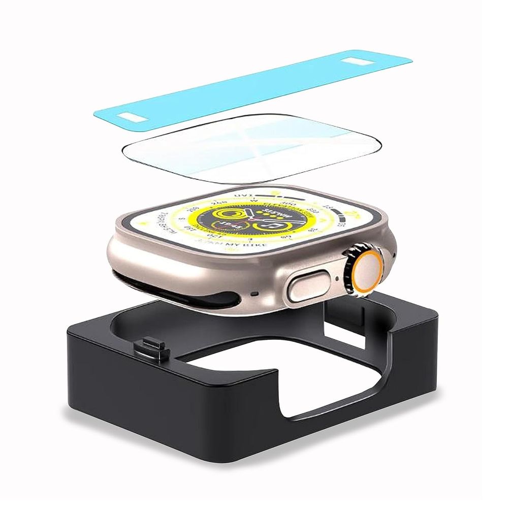 2 Stück 9H Displayschutz passt für Apple Watch Series 10, 46mm Schutzglas mit Aufbringhilfe
