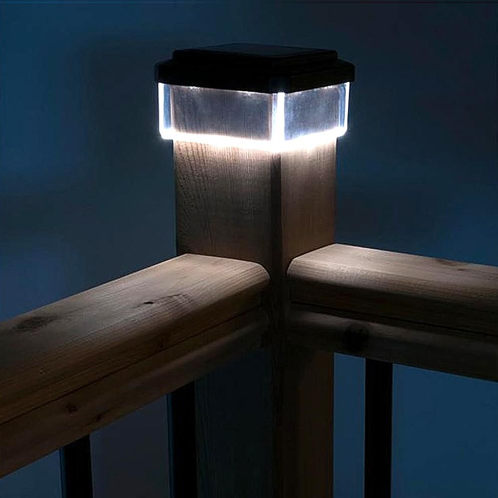 GreenBlue Solar LED Mastleuchte 100x100mm Schutzdach GB128