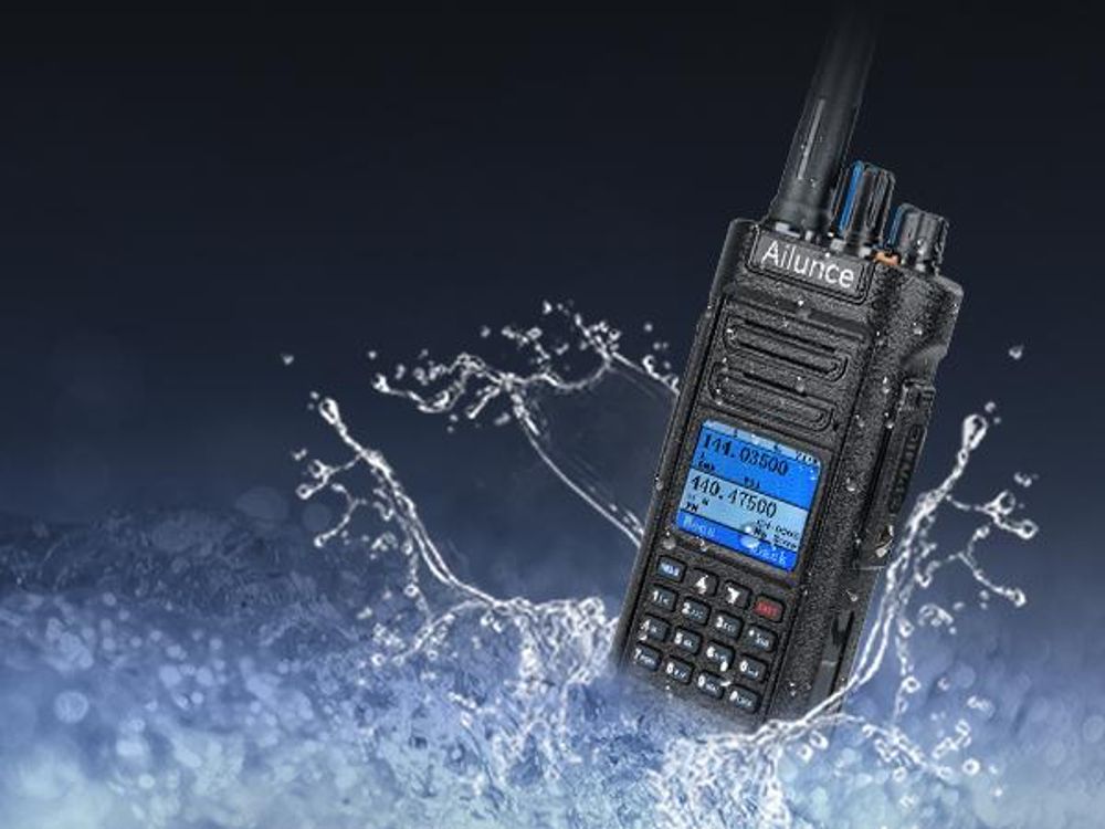 Retevis Ailunce HD2 Ham Radio, Langstrecken DMR Radio, 3200 mAh Akku, IP67 wasserdicht, Dualband-Amateurfunkgerät für Notfallrettung, Amateurfunk