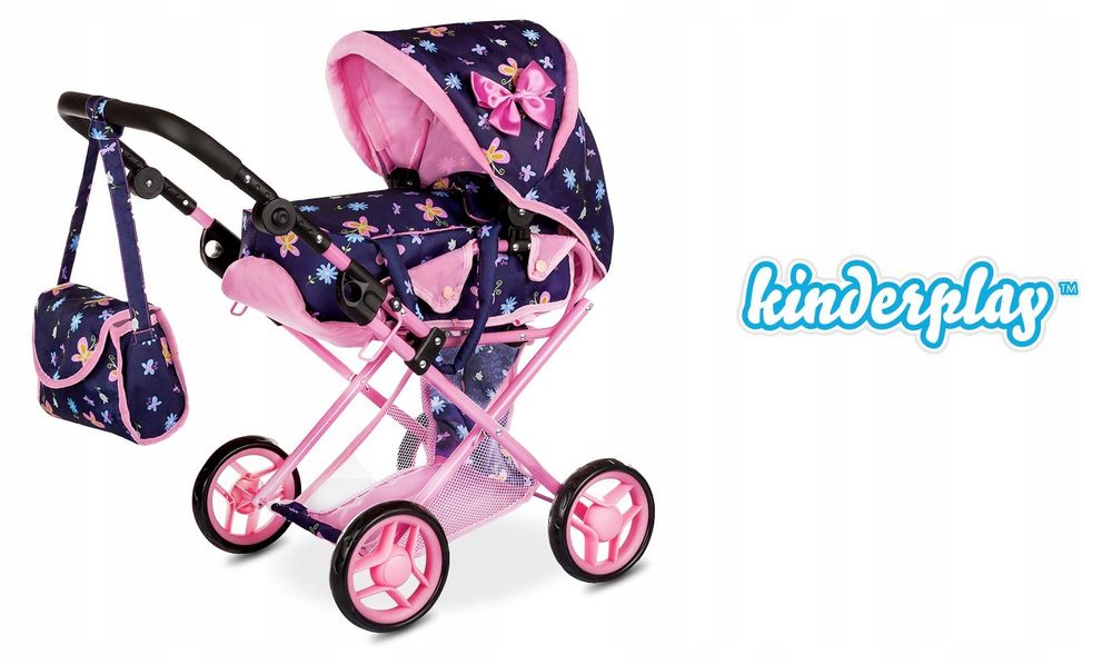 3-in-1 Puppenwagen mit Gondel und Zubehör