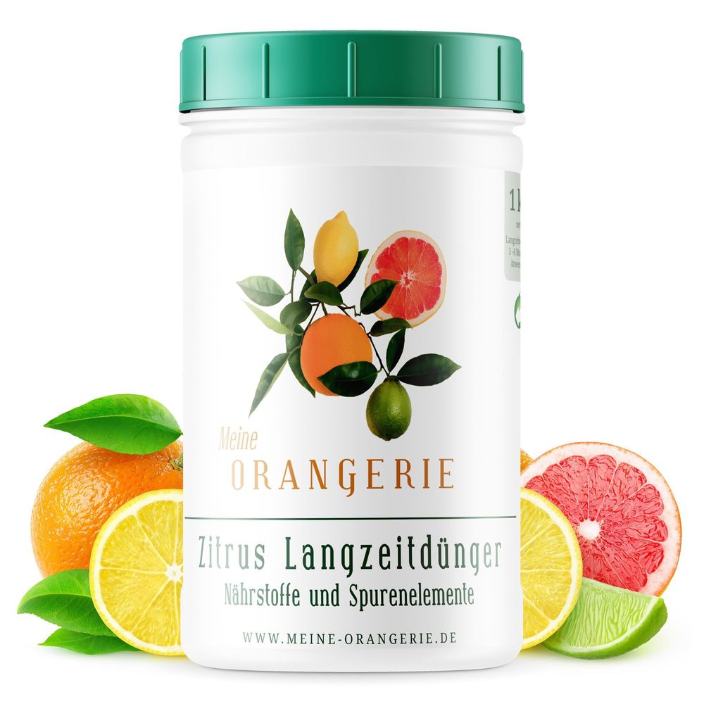 Meine Orangerie Zitrus Pflegepaket Grande: Beste Zitruserde + starker Zitrusdünger + nützlicher Feuchtigkeitsmesser + ausführliche Pflegebroschüre
