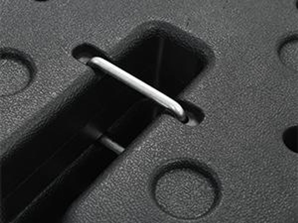 vidaXL Poids pour pavillon 4 pcs. noir 220x50 mm béton