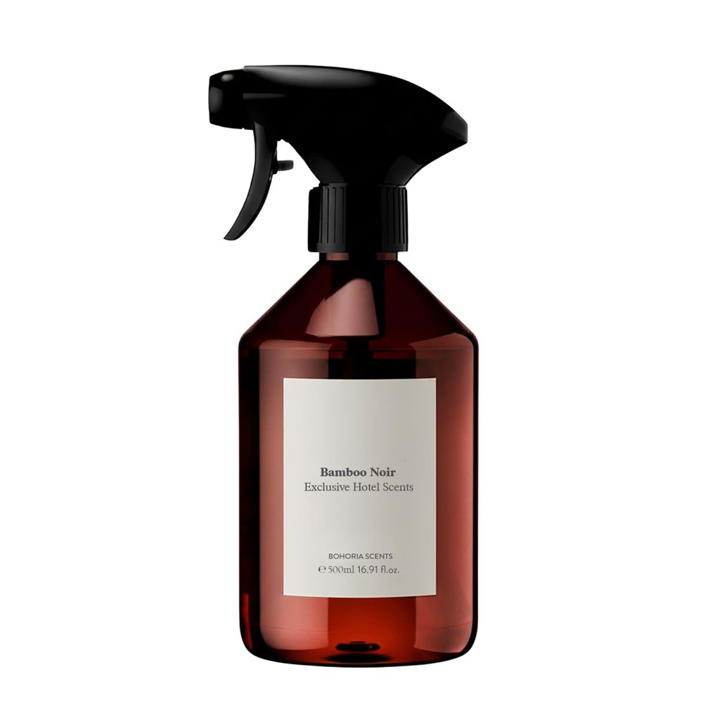 BOHORIA® Raumspray 500 ml Bamboo Noir – Hotel Duft mit Jasmin, Zitrone, Apfel & Amber-Moschus – r Raumduft für Zuhause