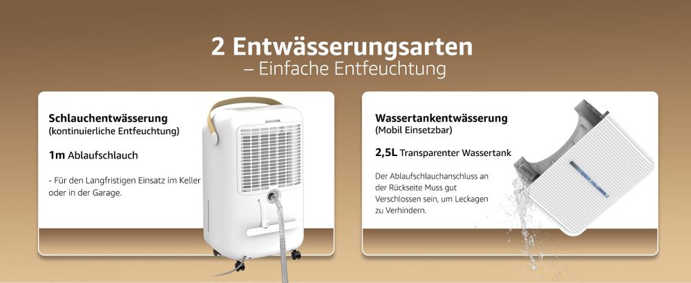 CMYbabee Luftentfeuchter 16 L/Tag, leise & energiesparend, mit Schlafmodus, Kindersicherung & Überlaufschutz, ideal für 110 m³ Räume, Wohnung & Keller