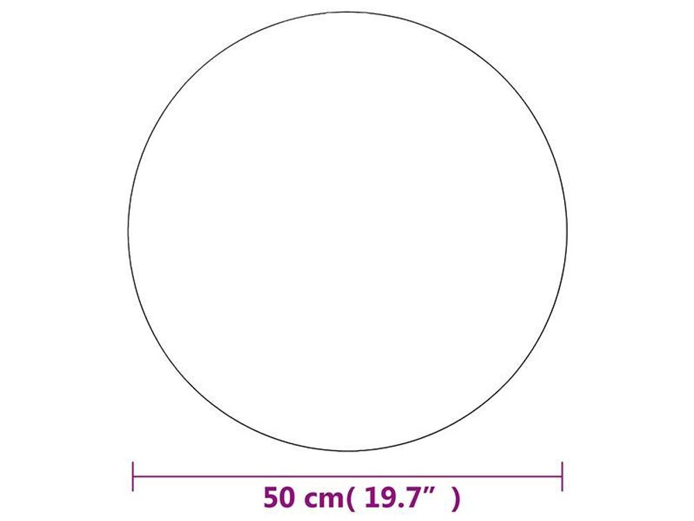 vidaXL Wandspiegel 50 cm Rund Glas