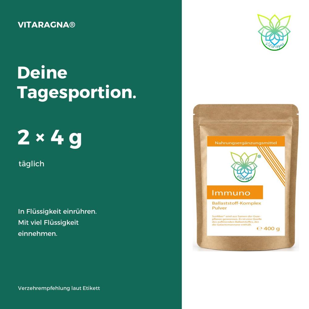 Sunfiber Immuno – Verzehrempfehlung laut Etikett