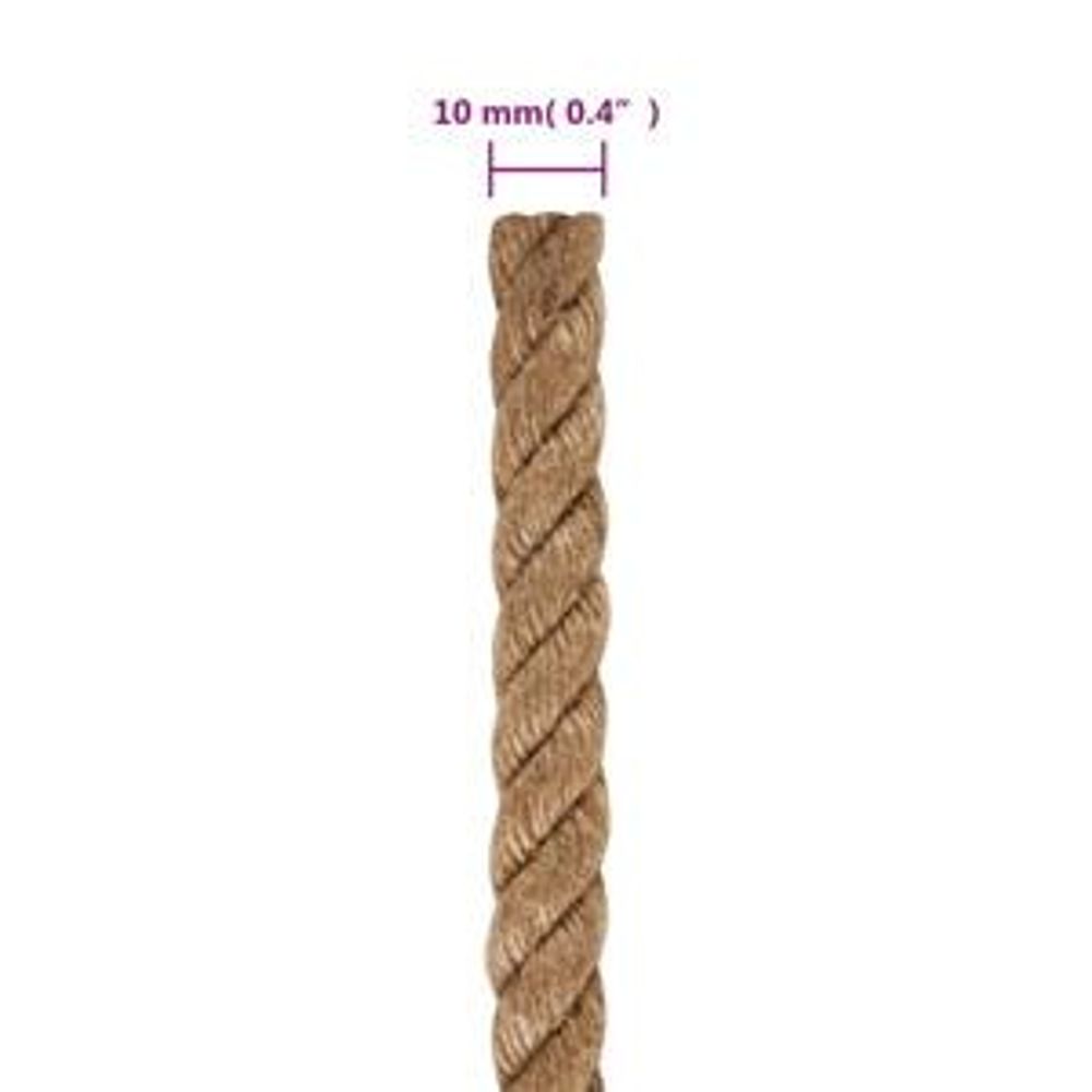 vidaXL Corde 100% Jute 10 mm 100 m