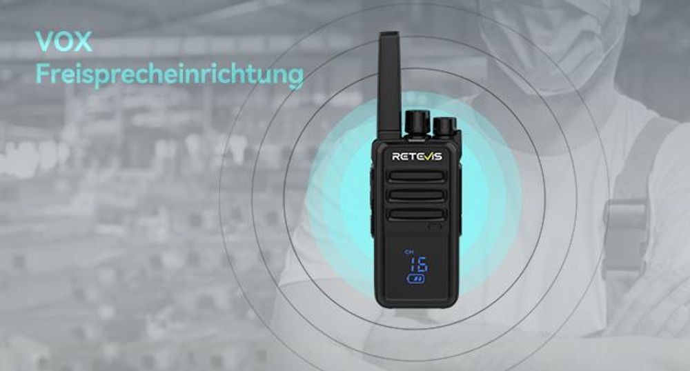 Retevis RT668H Funkgeräte, Walkie Talkie mit 10-in-1 Ladegerät, funkgeräte Set mit Bildschirm, Lizenzfrei PMR Funkgerät mit Headset