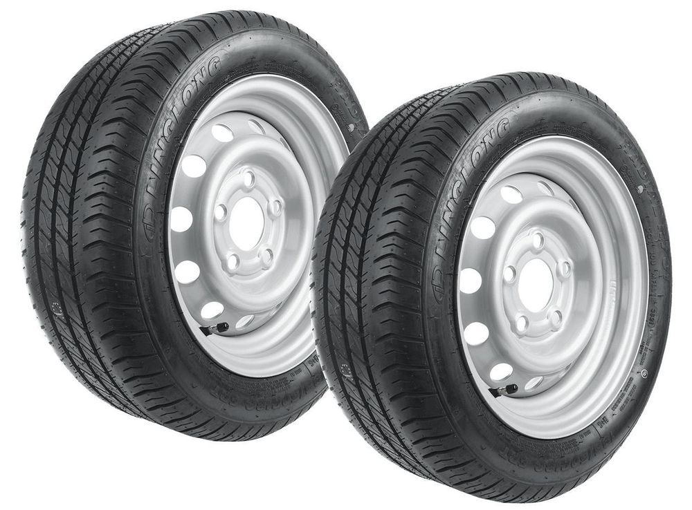 UNITRAILER 2er Set Anhängerräder 195/50 R13C für schwere Autotransporter