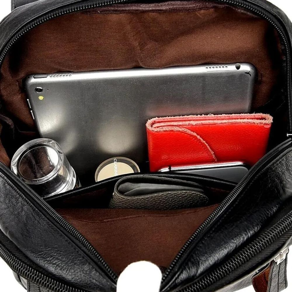 EDIBAZZAR | Eleganter schwarzer Damenrucksack aus im urbanen Stil