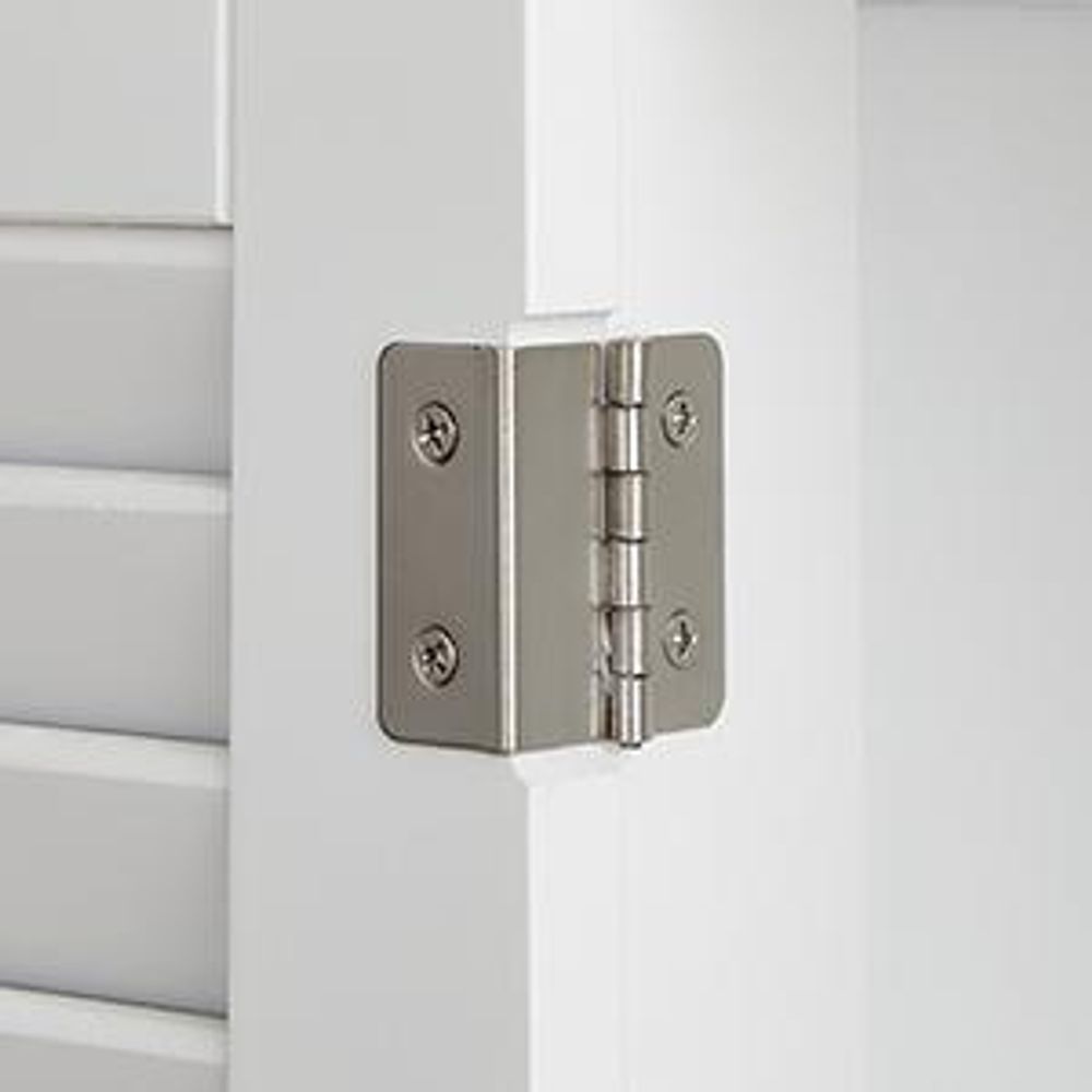 VASAGLE Badkommode Badezimmerschrank mit offenem Fach mit 2 Türen Weiß