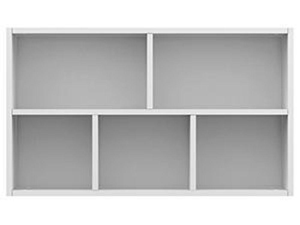 vidaXL Bücherregal/Sideboard Weiß 50x25x80 cm Holzwerkstoff