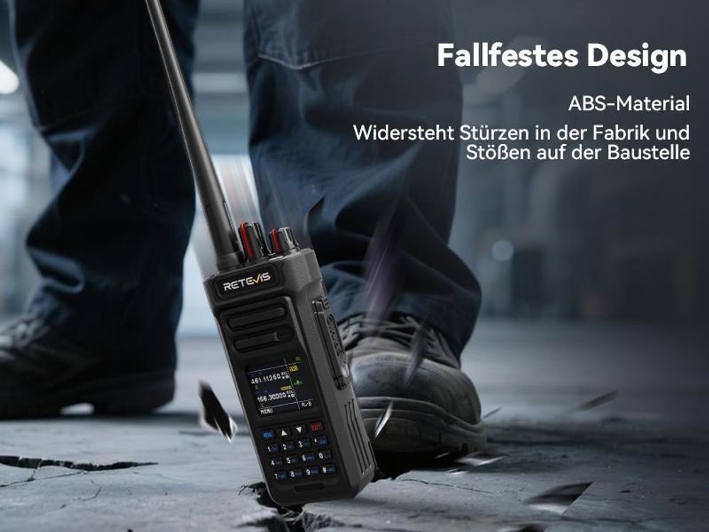 Retevis RT29S Walkie Talkies, Funkgeräte set, Professional, Großer Reichweite, IP67, LCD-Bildschirm, Rauschunterdrückung, für Logistik und Transport