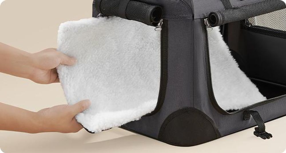 Feandrea Hundebox faltbar, Transportbox Hund, S, Hundetasche, Oxford-Gewebe
