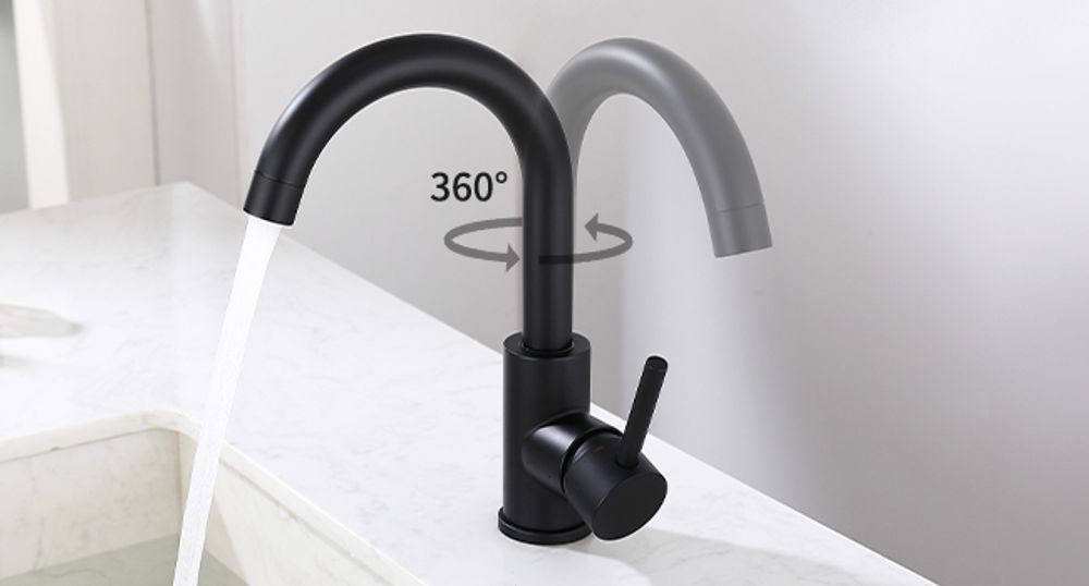 Niederdruck Wasserhahn Küche, Wasserhahn 360° Drehbar Küchenarmatur Niederdruck aus Edelstahl, Spültischarmatur für Spüle Boiler oder Untertischgeräte
