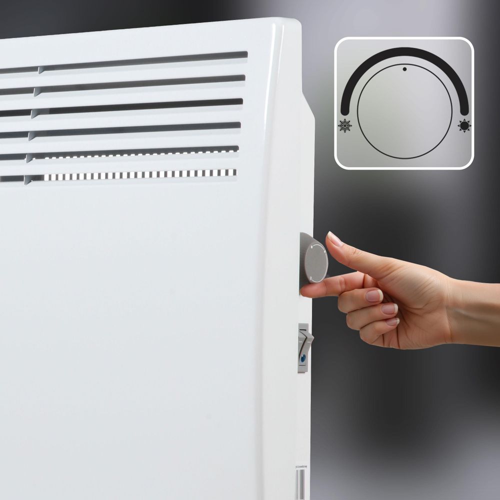 EBERG VECTO 1kW Grzejnik konwektorowy 1000 W Termostat Biały