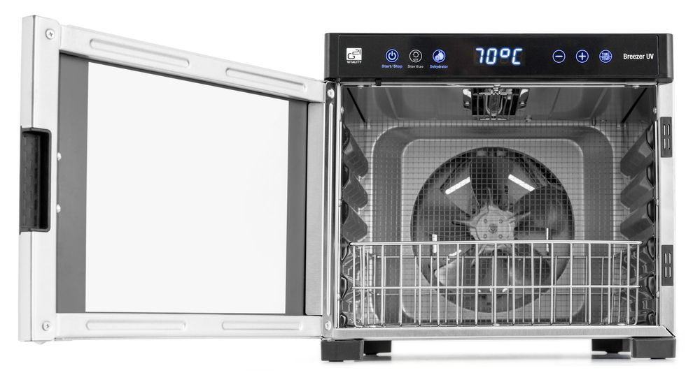 Horizontale Luftzirkulation des Lebensmitteltrockners G21 Breezer mit UV-Funktion