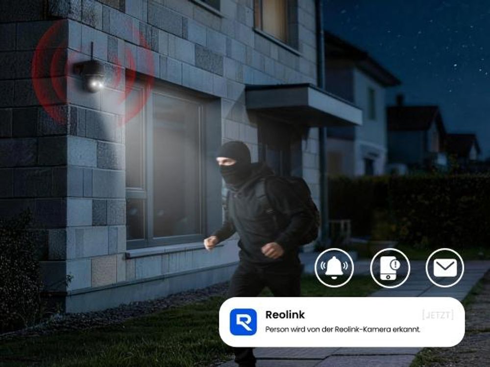 Reolink Argus PT Ultra, 4K 8MP Akku Überwachungskamera Aussen, 2,4/5GHz WiFi, Auto-Tracking, Farbnachtsicht, Smarte Erkennung, 2-Wege-Audio, Schwarz
