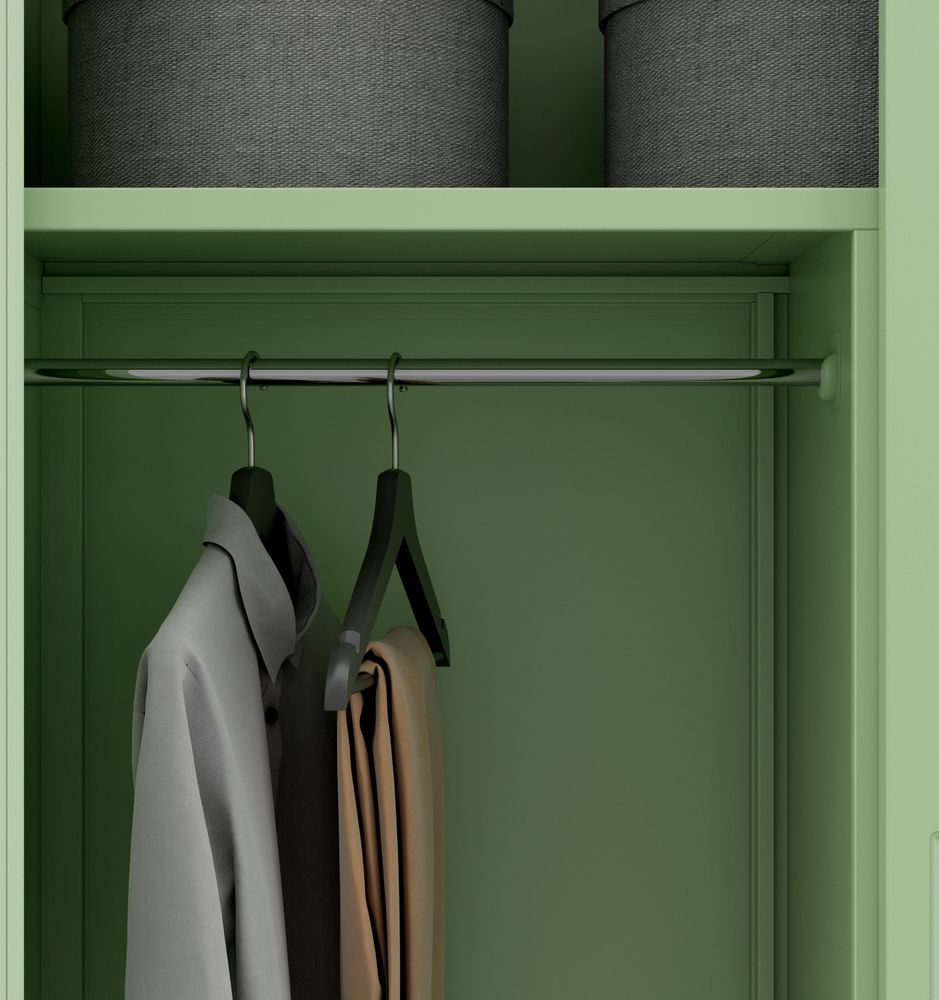 Metallschrank C34 Aktenschrank Werkzeugschrank Umkleideschrank Spind Flügeltüren Kleiderstange Pulverbeschichtung Metall Abschließbar 185 cm x 90 cm x 45 cm (H x B x T) Farbe: Pastellgrün