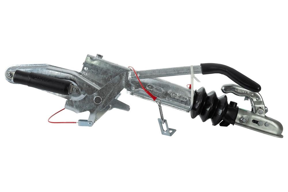 KNOTT Auflaufvorrichtung KF17-C mit Kupplung K20-B, zGG 900-1700 kg, Stützlast 100 kg, Lochbild 166/13, verzinkt, für gebremste PKW-Anhänger