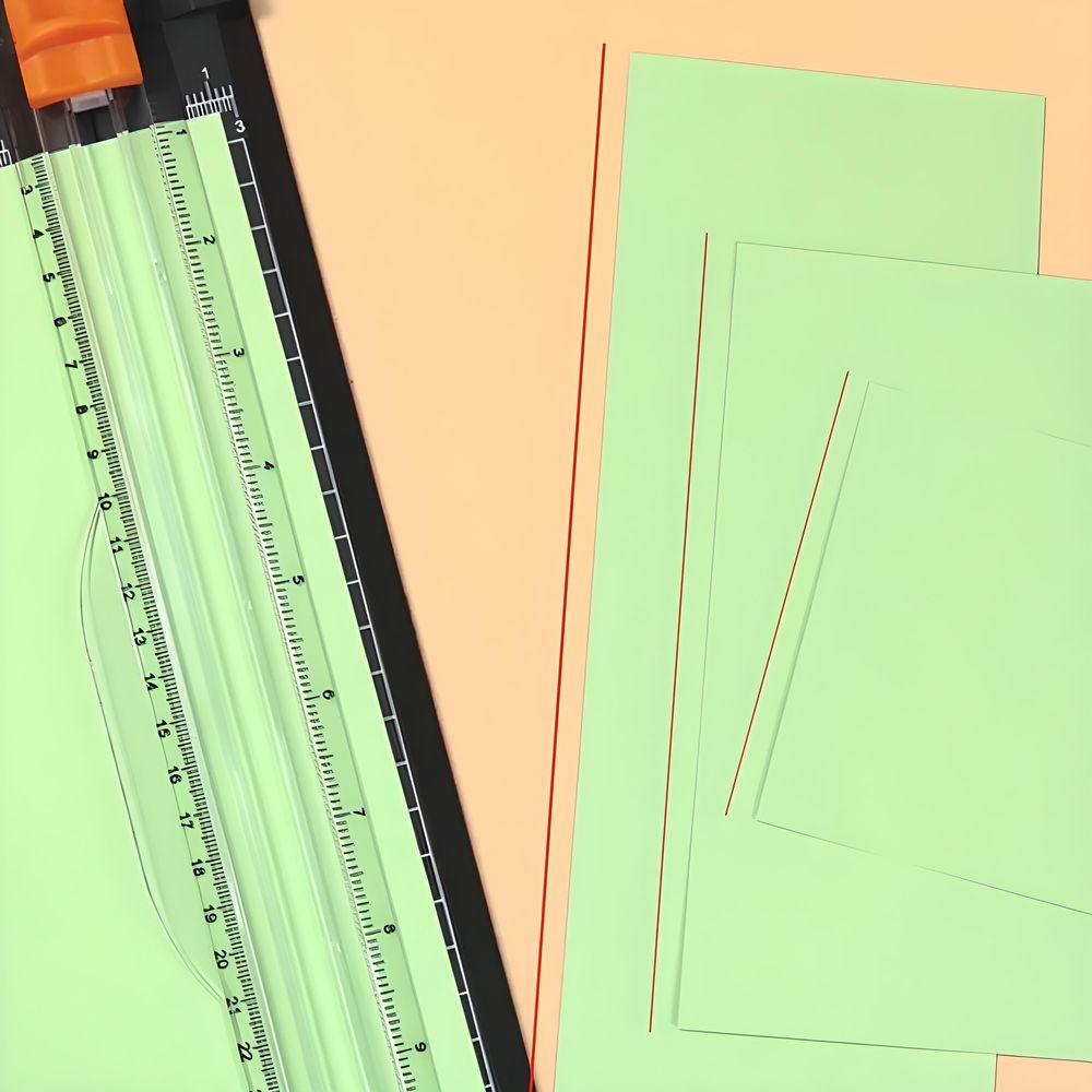 Papierschneider Papierschneidemaschine A4 Papier Fotoschneider DIY Handwerk Schneidemaschine Klingen Schneidegerät A4-Papier Office Schwarz Retoo