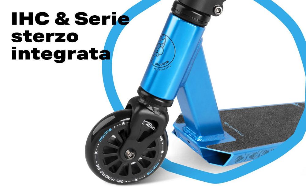 Monopattino da stunt MOVINO GLIDE Skatepark leggero 3,3 kg ABEC-9 IHC