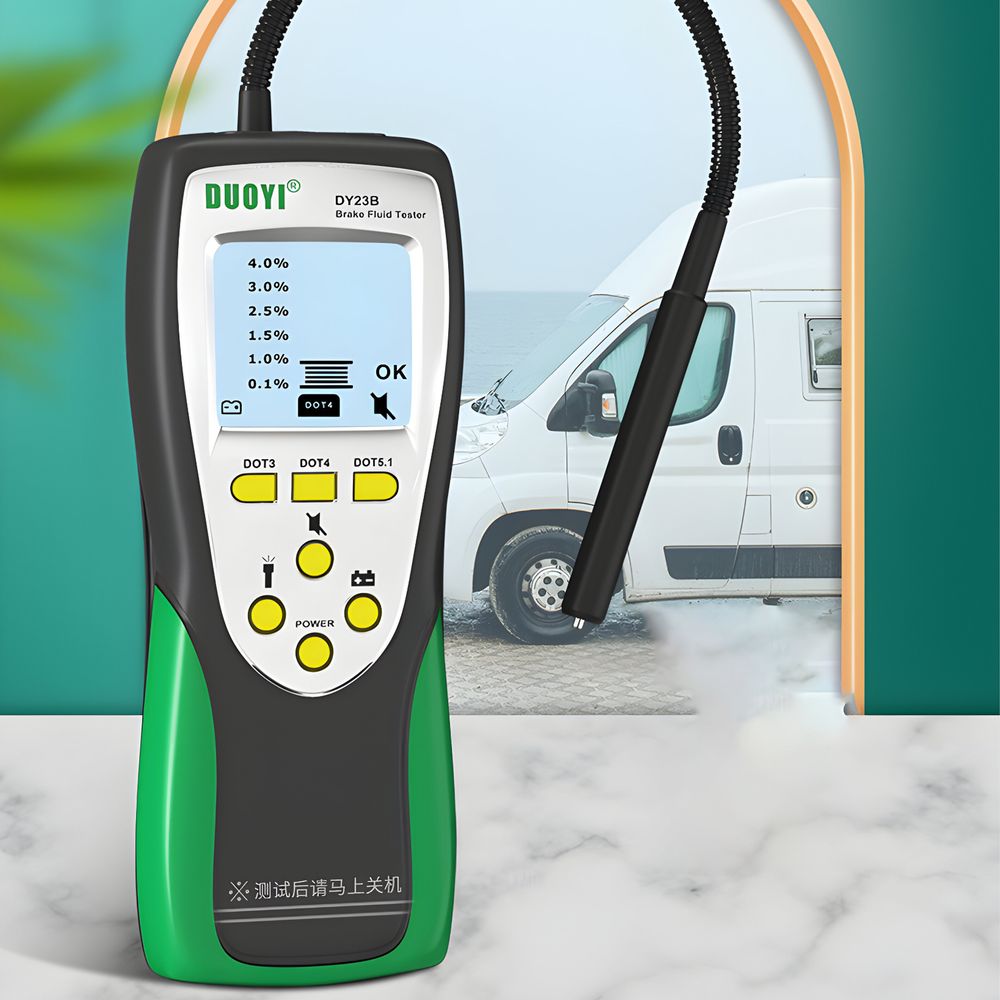 Bremsflüssigkeitstester Brake Fluid Tester Bremsflüssigkeitsprüfer LED Auto Fahrzeug Prüfgerät Bremsflüssigkeiten DOT 3/4/5 DOT3 DOT4 DOT5 KFZ Retoo