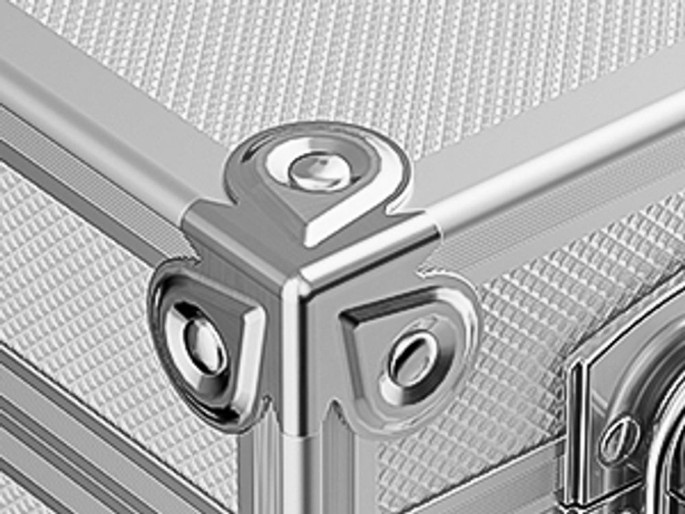 Wiltec Alu Universalkoffer 46x33x15,2 cm, Alubox abschließbar für Aufbewahrung und Transport von Werkzeug, Messgeräten usw., mit Griff und Tragegurt