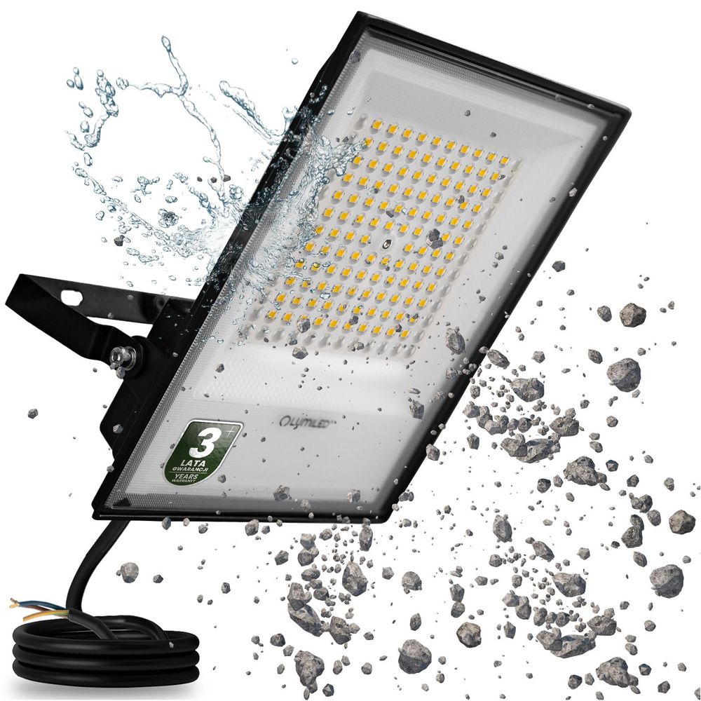 LUMILED LED Strahler mit Linse 100W Superhell Außenstrahler 11000 lm LED Fluter Strahler für Außen IP65 Wasserdicht IK05 4000K Neutralweiß Scheinwerfer Flutlichter schwarz Flutlichtstrahler