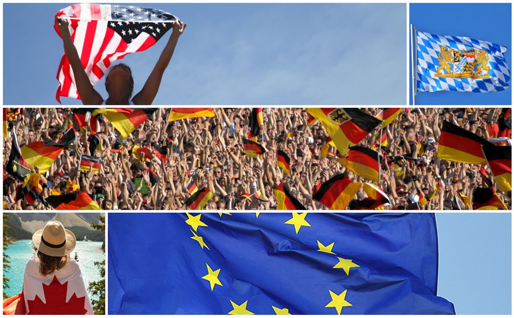 INQUARK 90 x 150 cm Bayern Staatsflagge mit zwei Metallösen