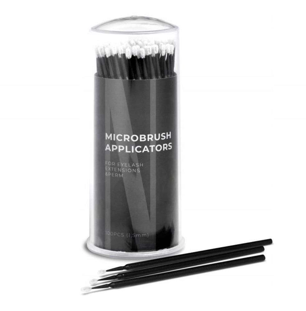 Nanolash Microbrush aplikátory Aplikátory na řasy bez vláken 1,5 mm, 100 kusů