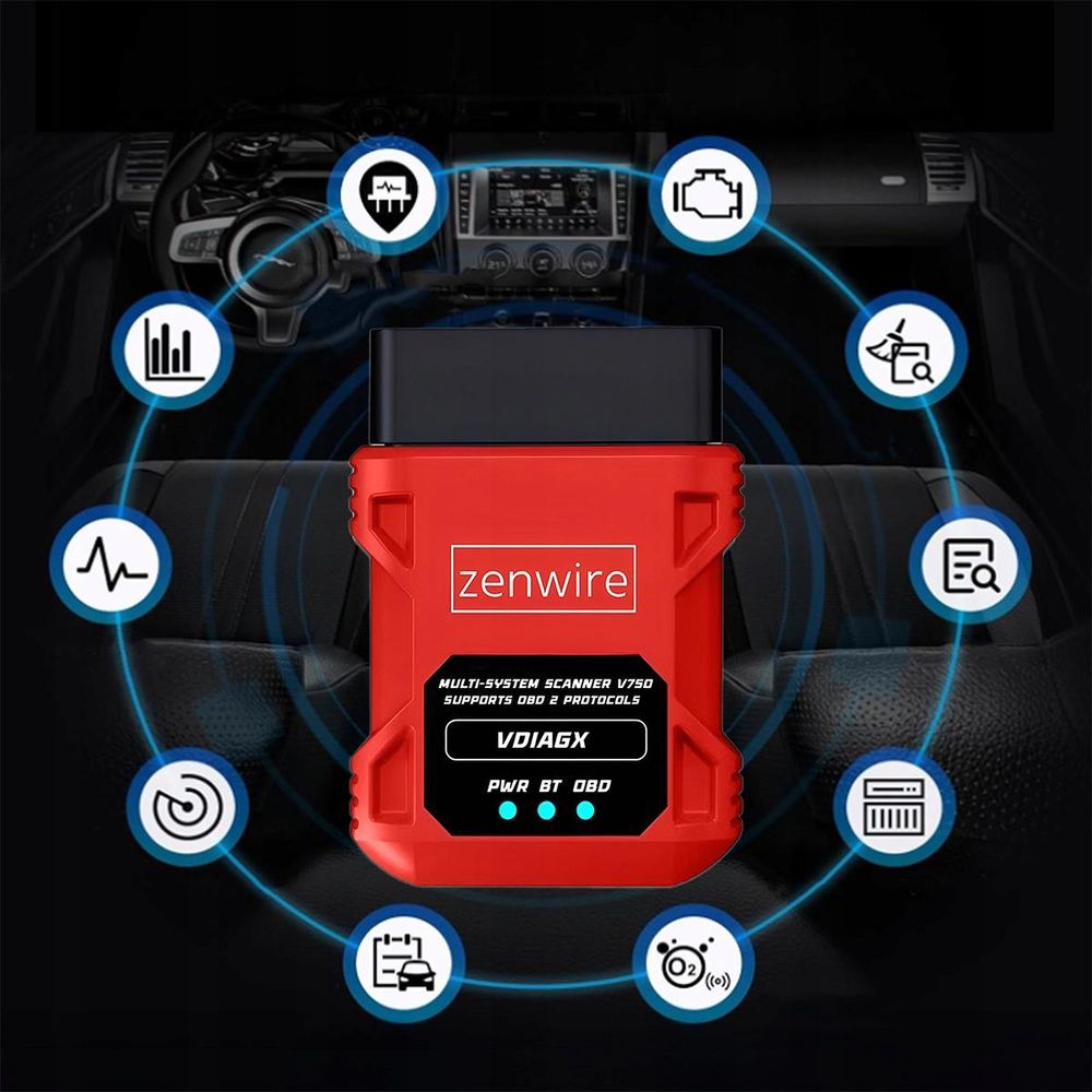 Interfejs diagnostyczny - OBD2 Bluetooth - VDiagX V016 - Check Engine