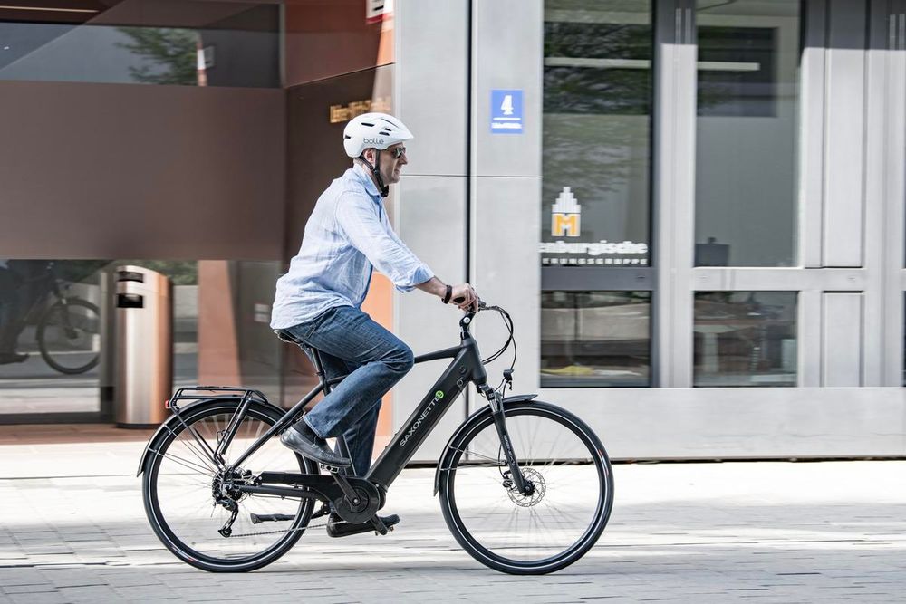 Saxonette E-Bike Mittelmotor mit 8 Gang Shimano Nabenschaltung StVZO Elektrofahrrad Pedelec Quantum Sport (Diamand) Rahmenhöhe 48 cm