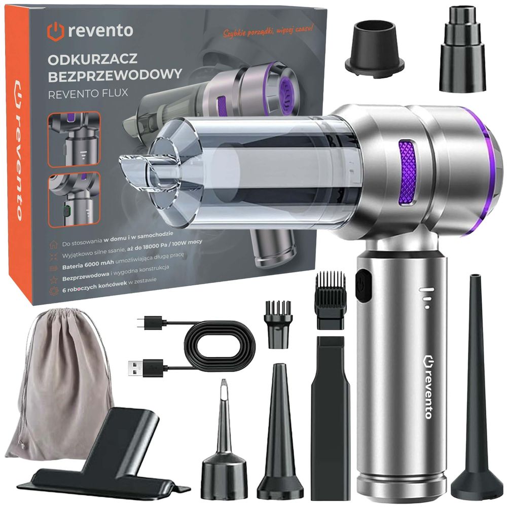 REVENTO® Flux Odkurzacz samochodowy przenośny