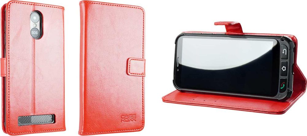 caseroxx Handy Hülle Tasche kompatibel mit SPC Zeus 4G / Zeus 4G Pro Bookstyle-Case Wallet Case