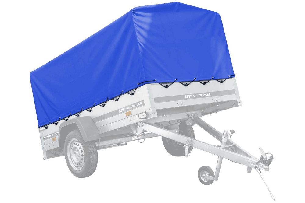 UNITRAILER – Plachta na príves, 230x125 cm, modrá, vysoká (80 cm)