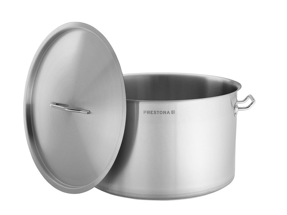 TECHNICA Mittlerer Topf 58L | 50 cm | Edelstahldeckel | Edelstahl Induktion Kochtopf