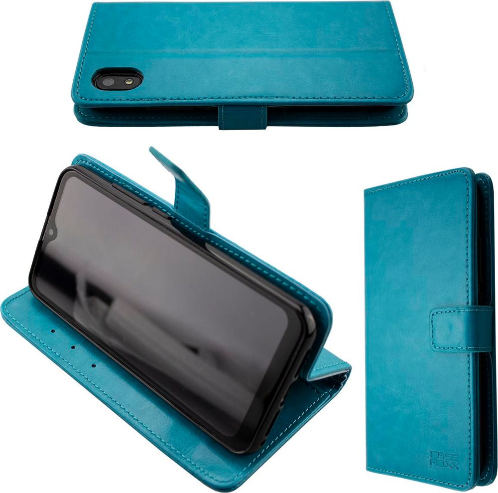 caseroxx Handy Hülle Tasche kompatibel mit Gigaset GS110 Bookstyle-Case Wallet Case – Frontalansicht