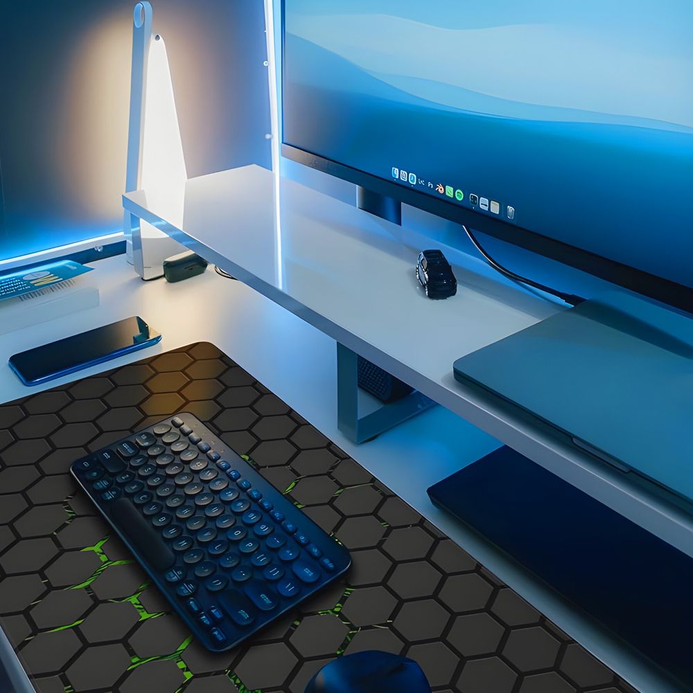 Mauspad XXL Gaming 900x400 mm Groß Tischunterlage Large Size Spezielle Oberfläche Schreibtischunterlage Verbessert Präzision Geschwindigkeit Retoo