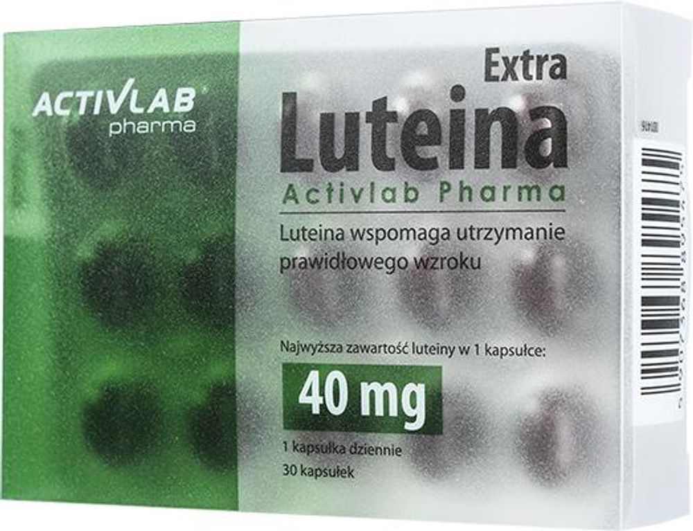 Activlab Pharma Luteina Extra, 30 Kapseln, 40 mg Lutein + 2 mg Zeaxanthin, Augen