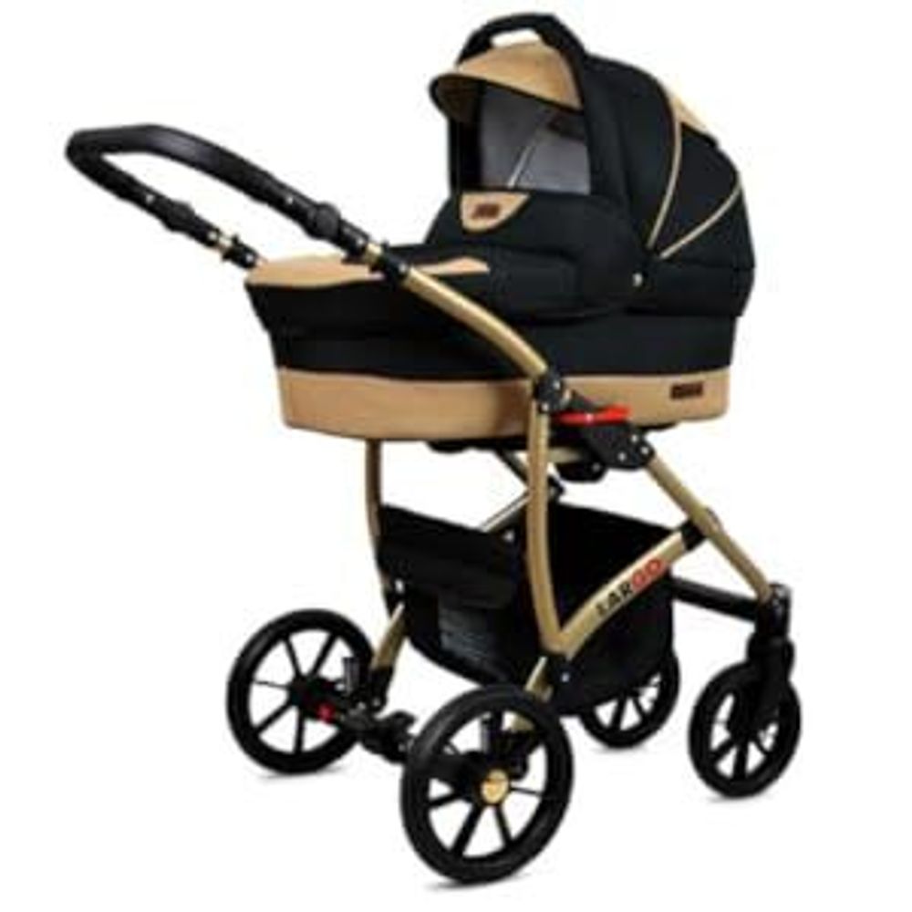BabyLux® Largo | 3in1 Kinderwagen Set | Mint | Kombikinderwagen | Kinderwagenset | Buggy + Babyw