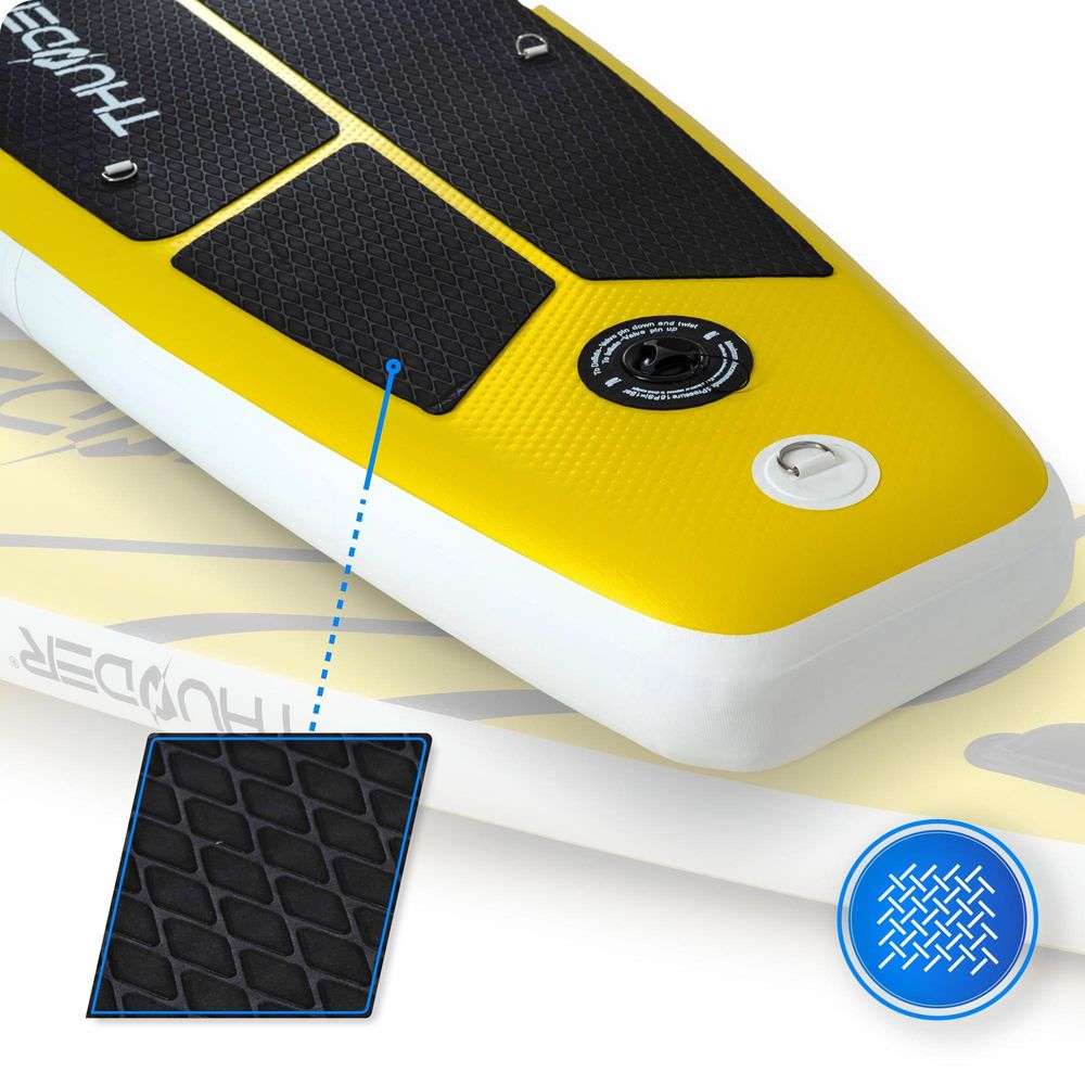 Thunder Coast Yellow Stand Up Paddle Board 320 x 75 x 15 cm Gelb 150 kg