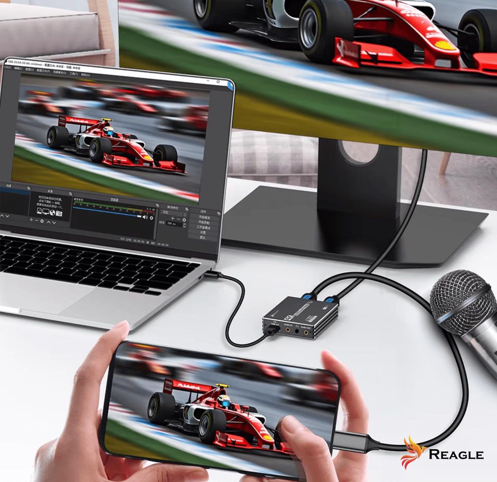 Video Grabber Hdmi Capture Card Usb 4K 60Hz Yuy2 Obs Hdcp Für Signalerfassung Und Konvertierung Reagle