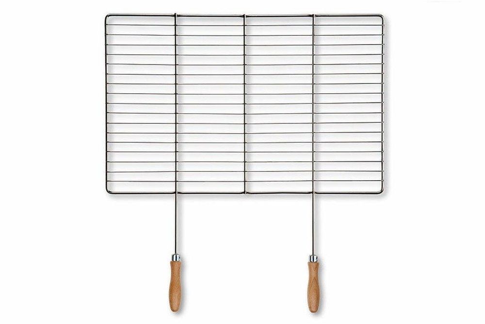 Griglia in acciaio inox 68 × 38 cm con manici in legno – ulteriore vista del prodotto