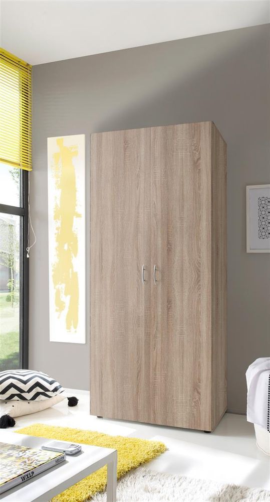Hamina I – Kleiderschrank mit 2 Türen und Kleiderstange