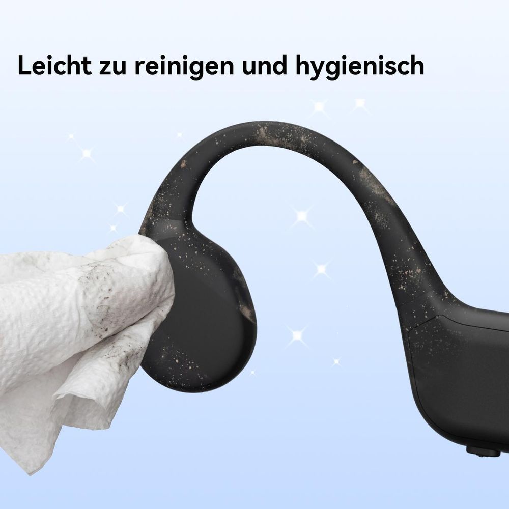 Retekess TT042 Knochenleitungskopfhörer, Hörhilfegerät, zwei Modi, 200 mAh, 6 Lautstärkestufen, Typ-C,Breite Kompatibilität, für Seniorenreisegruppen