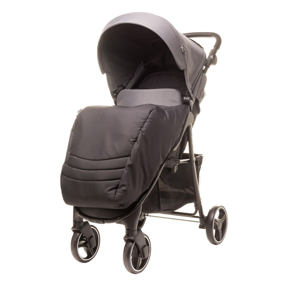 4Baby | Kinderwagen - Buggy Kinderwagen - Melange Grau - Kompakt - Verstellbare Rückenlehne - Ideal für Stadt und Gelände - bis zu 22 kg - Rapid