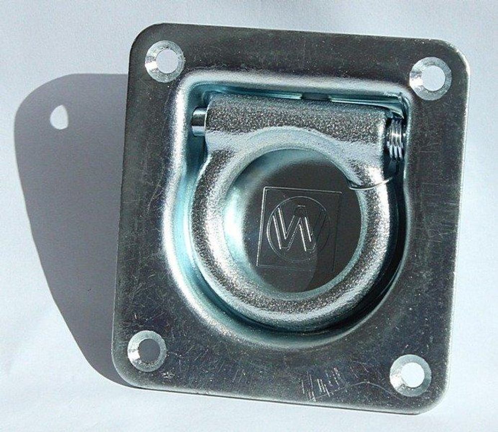 Set: Zurröse / Zurrmulde mit Gegenplatte Winterhoff ZBF 70-1 für Pkw-Anhänger